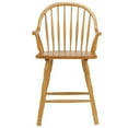 thumbnail image 3 of Pemberly Row 24" Windsor Wood Barstools/Arms in Oak (Set of 2), 3 of 5