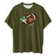 thumbnail image 5 of Tops Cortos para las Mujeres, Doble Cara Impreso Cuello Redondo Gota Hombro Camiseta, Top Estirable Casual, 5 of 5
