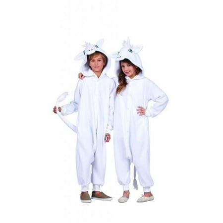 Una White Unicorn Child Funsie Costume - Small