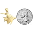 thumbnail image 3 of 14K Gold Aquatic Angelfish Pendant, 3 of 5