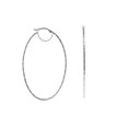thumbnail image 1 of Fronay 155106 Large Oval Diamond Cut Hoop Earrings in Sterling Silver, 1 of 1