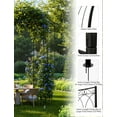 thumbnail image 5 of Goldensoil 8.8ft Tall Birdcage Shape Garden Arch,Pergola Pavilion for Climbing Plants Outdoor,Black, 5 of 7