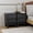 Black, variant on 2 Pack Mid Century Modern Nightstands with Drawer, Vintage Style Bedside Table with Bevel Design, MDF Night Stand with Solid Wood Legs, Bedroom Side Table Storage Cabinet, White Brown
