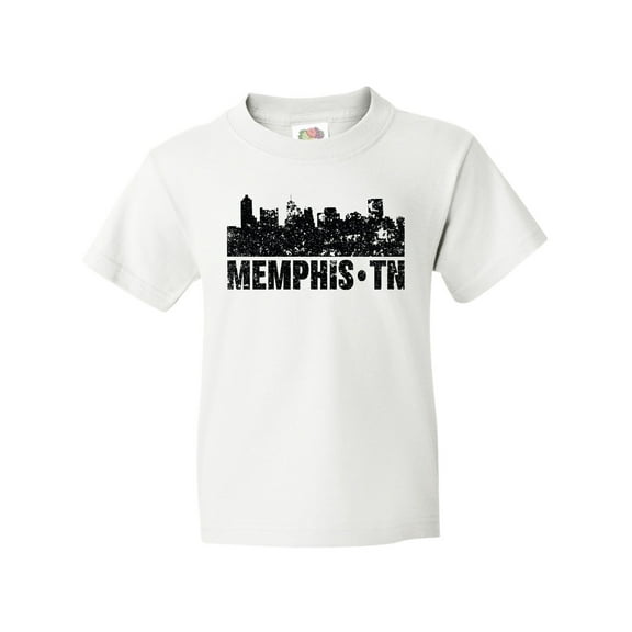 Inktastic Memphis City Skyline with Grunge Youth T-Shirt