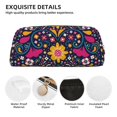 thumbnail image 4 of Uemuo Cinco De Mayo Floral Printed Leather Pencil Case, Pencil Pouch, Portable Pencil Bag, Pen Case for& Office, 4 of 7