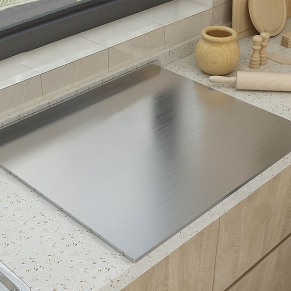 Stainless Steel Chopping Board for Kitchen Food Prep Dough Kneading and Rolling Non-Slip Large Cutting Board with Heat-Resistant Surface 1 Count