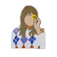thumbnail image 2 of WHEANG Fashionable Music Sew On Repair Embroidered Applique For Hats Jacket Clothes Backpacks – DIY Crafts For Girl, 2 of 4
