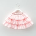 thumbnail image 2 of Ticikt Layered Hem Skirt for Girls Party Tutu Dress with Flowy,Color:Pink, 2 of 6