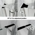 thumbnail image 7 of ES-DIY 34-35.5 in. W x 72 in. H Pivot Frameless Shower Door in Chorme Finish with Clear Glass, 7 of 7