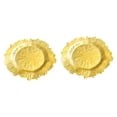 thumbnail image 3 of Luzkey Serving Tray Serving Plate Dried Fruit Tray Display Platter Multi Use Fruit Tray Trinket Dish for Wedding Parties Table Candy , Golden Round, 3 of 8