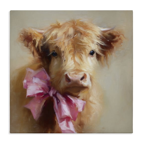 Stupell Industries Rustic Lodge Little Highland Sweetheart Canvas Art, 17 x 17, by Tina LeCour