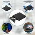 thumbnail image 3 of External DVD Drive USB 3.0 Portable Slim Optical Drive Burner Reader Player Tray Type Portable For For Laptop PC Computer ,Slim & Compact, 3 of 6