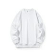 thumbnail image 2 of Thredzr Boys Red Sweatshirt Basic Shirts Oversized Crewneck Sport Solid Color Boy Girl Sweatshirts Round Neck Long Sleeve Pullover White 160, 2 of 3