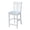 White, variant on International Concepts Solid Wood 24-Inch Counter Stool, Unfinished Hardwood Kitchen Seating