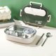 thumbnail image 4 of TaTaai Gift Insulated Lunch Boxes with a separate soup bowl,Stainless Steel Bento Box with Lid, Portable Box with Spoons,Chopsticks and Lunch Bag,Leakproof Lunchbox Set for Work Travel Camping, 4 of 6