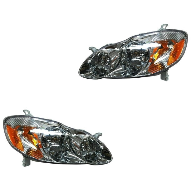 Par de FAROS TOYOTA COROLLA 2003 al 2004 Generica 1 par Izquierdo y Derecho Nuevo
