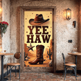 thumbnail image 5 of LUUFILx Cowboy Themed Yeehaw Western Banner Cactus Desert Backdrop Cowboy Party Decoration Birthday Supplies Photo Props Event Decor Background, 5 of 8