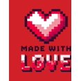 thumbnail image 4 of "Made With Love" Youth Red Crew Neck Short Sleeve Tee-Medium, 4 of 4