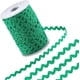 thumbnail image 1 of Cinta de adorno RIC Rac de 54,6 yardas/50 m, verde ondulado, con flecos flexibles y borde de cinta tejida de 0,2 pulgadas/5 mm., 1 of 9