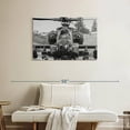 thumbnail image 2 of Elephant Stock Apache Fighter Helicopter Wall Art - Horizontal Canvas Wall Art - Living Room Wall Decor - Military Canvas - Gray And Black Decor - 36" x 24", 2 of 8