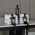 thumbnail image 2 of Thinker Abstract Art Sculpture Statues Modern Home Decor For Bookshelf Office Resin Figurines Table Shelf Desktop Decoration, 2 of 5