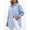 Blue, variant on Striped Oversized Button-Up Shirt with Smocked Cuffs (Women's)