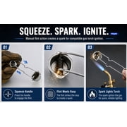 Single Striker Spark Lighter With 5 Extra Flints Ignitor for Torch Welding