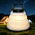 thumbnail image 4 of HIBIBUD 2026 New Solar Lantern Camping,Collapsible Solar Camping Light Rechargeable,Led Portable Usb Solar Lamp Ip65 Waterproof Lights for Backpacking Gear,Emergency Charger for Phone,Power Outage, 4 of 4