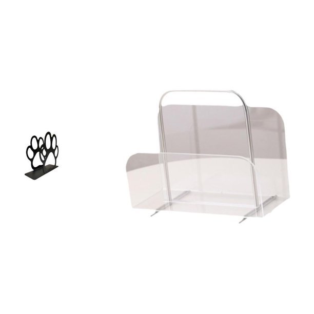 Elegante Organizador De Pañuelos Y Revistas Con Forma De Pata De Perro En Acrílico. Estante Multiusos Para Libros. Decoración Elegante Para El Hogar. Soporte De Folletos Independiente Para