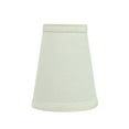 thumbnail image 2 of Aspen Creative 32654-6 Small Hardback Empire Shape Chandelier Clip-On Lamp Shade Set (6 Pack), Transitional Design in Off White, 4" bottom width (2 1/2" x 4" x 5" ), 2 of 7