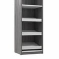 thumbnail image 4 of Cielo 20W Closet Organizer in Bark Gray and White - Engineered Wood, 4 of 8