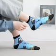 thumbnail image 2 of Zofaai Bluey Pattern 30cm Contrast Color Straight Socks,Elastic Sweat-absorbing Adult Sports Socks,Clothing Accessories, 2 of 7