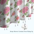 thumbnail image 6 of Pioneer Flower Floral Print Pattern Shower Curtain 36"x72", Bathroom Decorative Shower Curtain Set with 12 Hooks, Waterproof Washable, 6 of 6