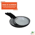 thumbnail image 2 of IMUSA 3pc 8/9.5/21in Premier-Cera Aluminum Speckled Gray Ceramic Fry Pan Set, Black, 2 of 7