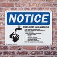 thumbnail image 4 of (2 Pack) Employee Hand Washing OSHA Notice Sign 24 Inch X 18 Inch Plastic Sign, Weather Resistant, UV Protected for Workplace, Business, and Construction Site, Made in the USA, 4 of 8