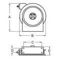 thumbnail image 2 of Reelcraft 4625 OLPSW5 0.375 in. x 25 ft. Premium Duty 250 PSI Pre-Rinse Water with Hose Reel, Red, 2 of 2