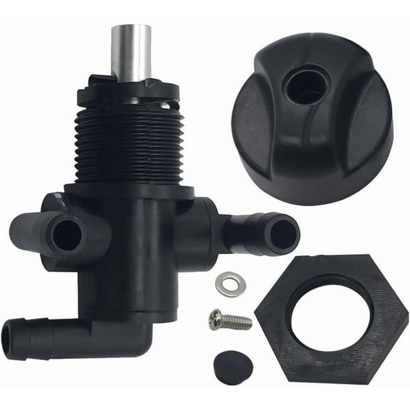 3-Way Fuel Shut Off Valve Petcock for Polaris Sportsman 500 335 400 600 700 Twin Magnum Trail Boss 325 330 500 7052161 5432559 with Knob NUT