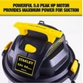 thumbnail image 3 of Stanley 6 Gallon Wet/Dry Vacuum 5.0- Peak HP Stainless Steel, 3 of 7