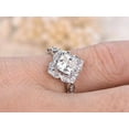 thumbnail image 4 of 2.05 Ct Moissanite Diamond Wedding Ring Cushion Cut with 18k Gold Plating, 4 of 5