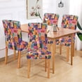 thumbnail image 2 of Yayeee 2 Pack Dining Chair Covers Stretch Parson Chairs Slipcovers Seat Protector, Art Buildings, 2 of 6