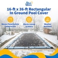 thumbnail image 2 of Blue Wave 16' x 36' Rectangular Rugged Mesh In Ground Pool Winter Cover, 2 of 7