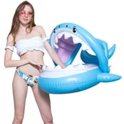 Puloru Baby swimming cute transparent duck float ring safety float ring
