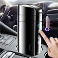 thumbnail image 3 of Taza De Calefacción Portátil Para Coche De 350Ml, 12V, 24V, Taza De Agua Caliente Eléctrica, Pantalla Lcd, Hervidor De Temperatura, Café, Té, Leche, Acero Inoxidable seitruly VI008885-02, 3 of 7