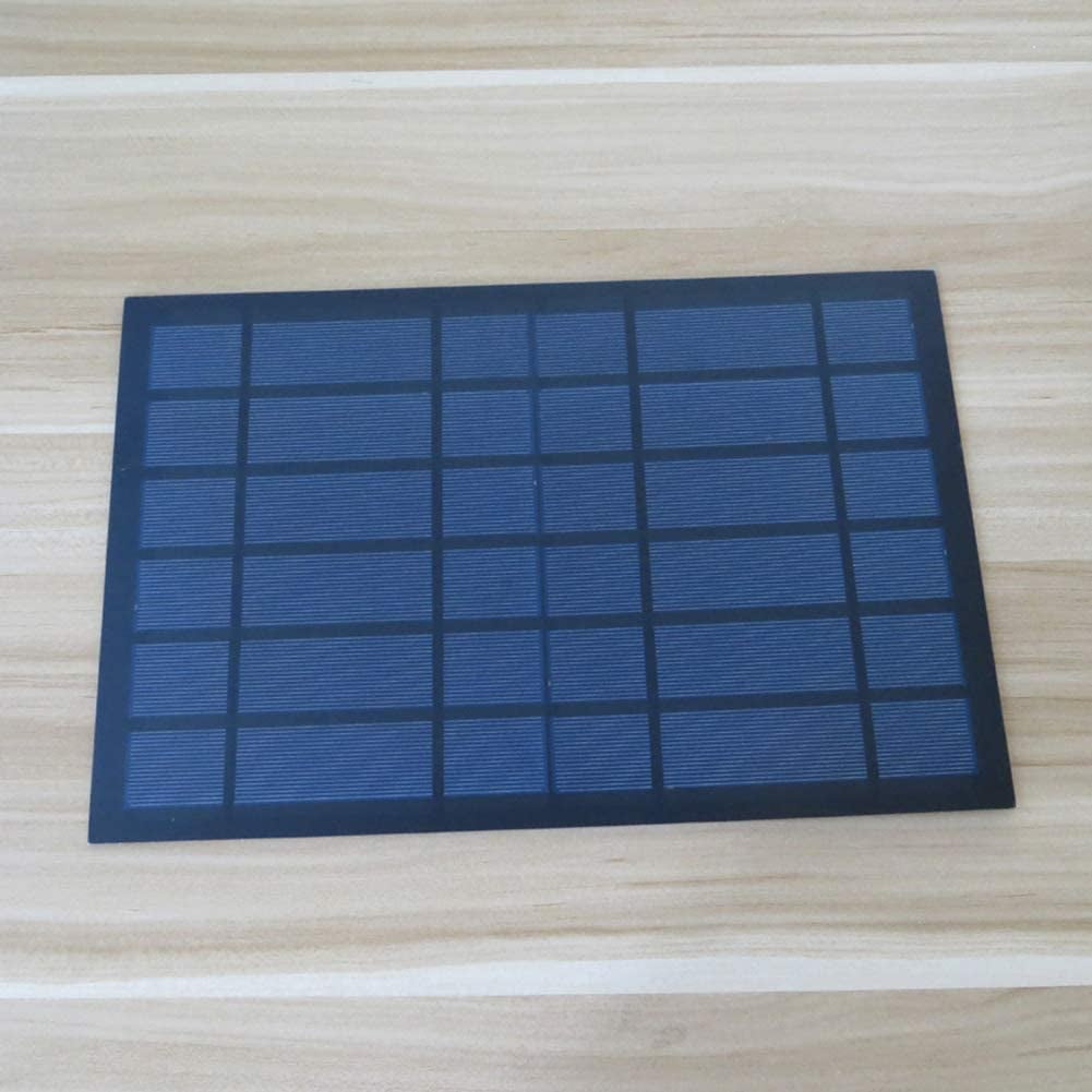Treedix 6V 10W Polysilicon Solar Panel Glue Solar Cell Battery Charger DIY Solar Product Mini Small Solar Panel Module Kit Polycrystalline Silicon Encapsulated in Waterproof Resin (10W)