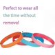 thumbnail image 3 of Solid Color Silicone Wristbands - 100 Stretch Bracelets for DIY Projects & Events, 3 of 4