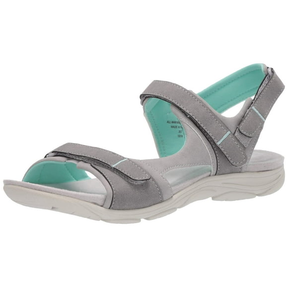 Easy Spirit Women's LAKE3 Sport Sandal, Grey, 8.5 M (B)