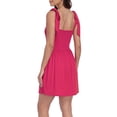 thumbnail image 6 of HDE Women's Summer Mini Romper Dress with Built in Shorts Berry Red XL, 6 of 7