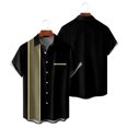 thumbnail image 2 of XDZJLR Men Shirts Casual Printed Short Sleeve Button Down Beach Fashion Casual Tops, 2 of 5