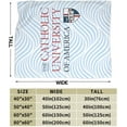 thumbnail image 3 of The Catholic University of America Fleece Blanket, Very Soft Microfiber Flannel Blanket for Couch Warm and Cozy for All Seasons, 3 of 6