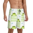 thumbnail image 2 of Gaeub Frogs and Dragonflies Printed Men's Short Pajama Pants, Lightweight Lounge & Sleep Bottoms Keep You Cool - X-Large, 2 of 9